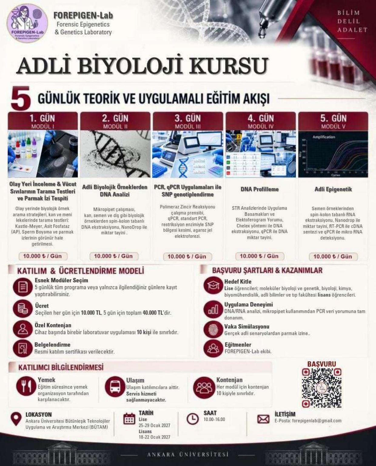 Adli Biyoloji Kursu afişi, sayfa 2